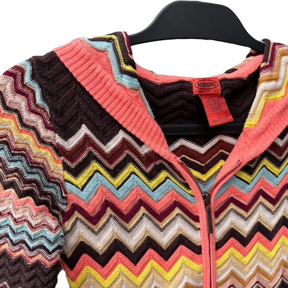 Missoni Target Girl’s Full Zip Hoody Jacket - Picture 4 of 14